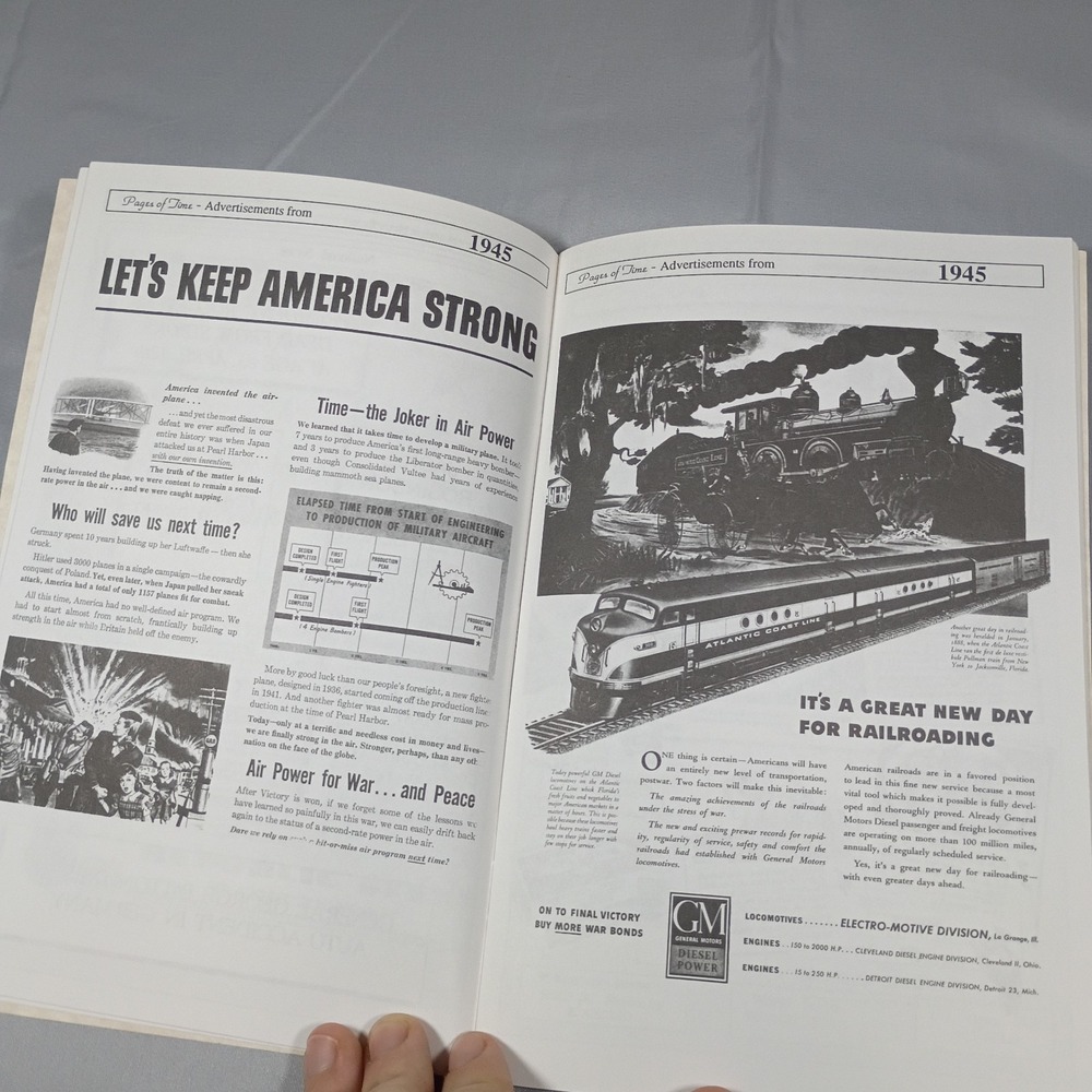 1945 Pages of Time Nostalgia News Report Booklet Birthday Gift Year Born History - Picture 4 of 5